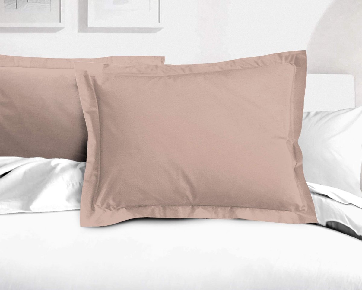 Ibenzoa Zachte en Luxe Kussenhoezen Set van 2 met Hoogwaardige Afwerking in Roze Tint