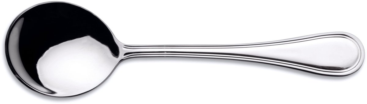 Ronde lepel Cosmos 17 cm (per 6) - Metaal -