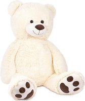 Teddybeer Barry (Creme Wit/Beige) Pluche Knuffel XXL 100 cm – Grote XXL Teddybeer 100cm – XL Knuffelbeer extra Groot