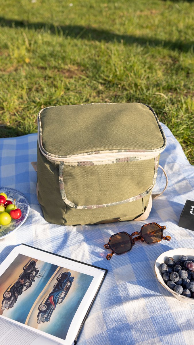Geïsoleerde Koeltas| Lunchtas| Thermotas| 12 Liter| Picknicktas| Koeltas voor op reis met draagband| Groen