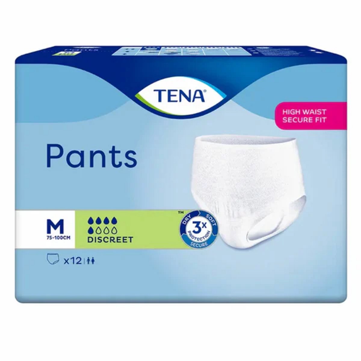 Tena Pants Discreet Medium - 1 pak van 12 stuks