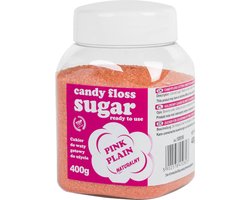 GSG24 - Kleurrijke Roze Suiker voor Suikerspin - Natuurlijk Aroma - 400g - Voor Suikerspinmachines