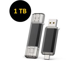 ThunderGold USB Stick 1 TB - USB-Sticks - USB C Stick - USB C en USB A - USB 3.0 - Geschikt voor laptops, smartphones en tablets