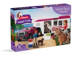 foto van schleich HORSE CLUB Lakeside-truck met aanhangwagen 42705