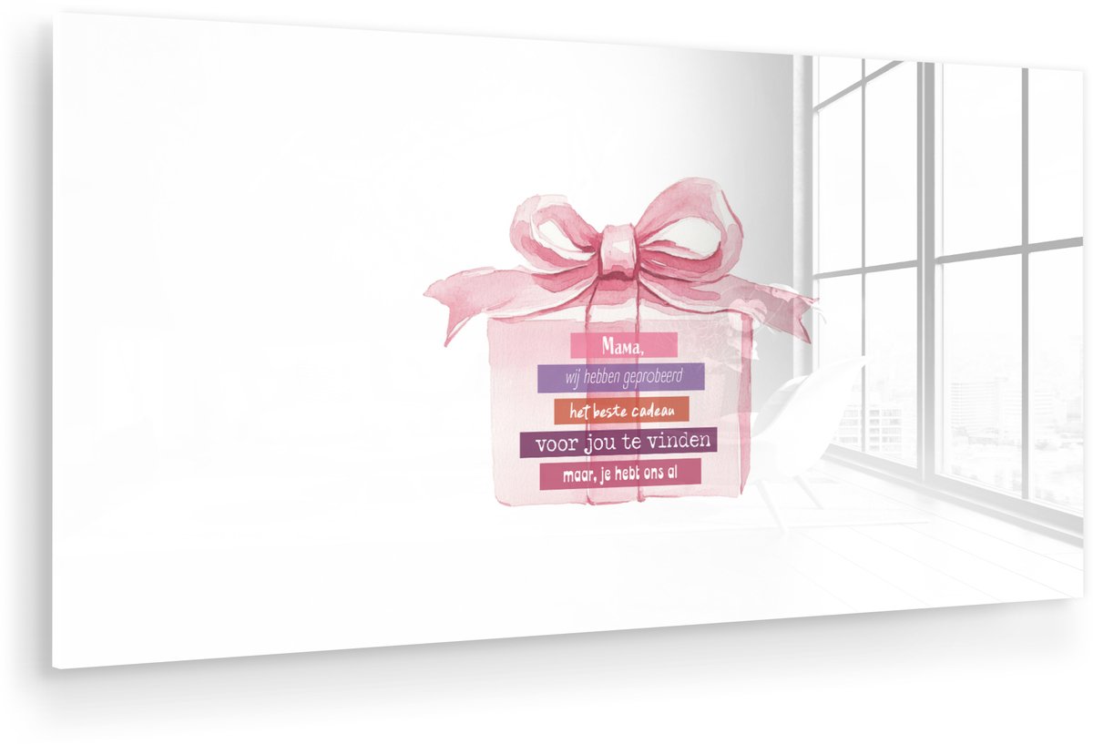 Cadeau - Strik - Tekst - Roze