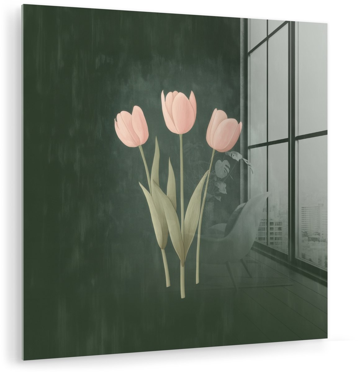 Tulpen - Liefde - Donkergroen