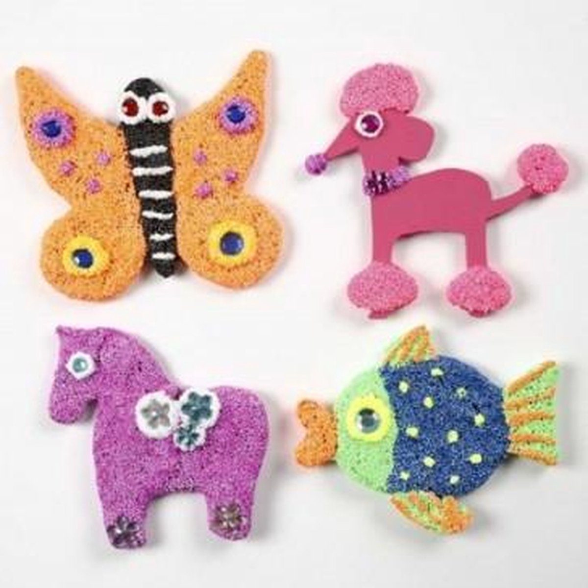 Foam Clay®, Glitter, Diverse Kleuren, 28 Doosje — afbeelding 2