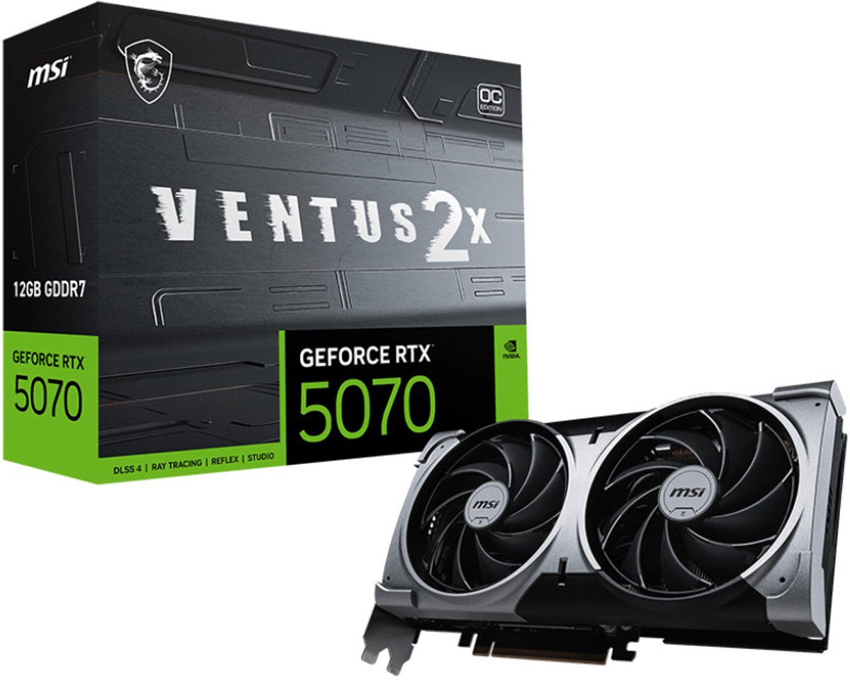 MSI GeForce RTX 5070 12G VENTUS 2X OC grafische kaart