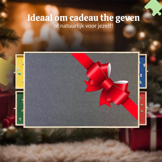AYOO Puzzelbord - Portapuzzle - Puzzelplaat - Verstelbaar Puzzelbord - Puzzelbord met opbergsysteem - Puzzelplank - Puzzel bord - Puzzelbord 1000 stukjes - Puzzeltafel - Puzzelplank
