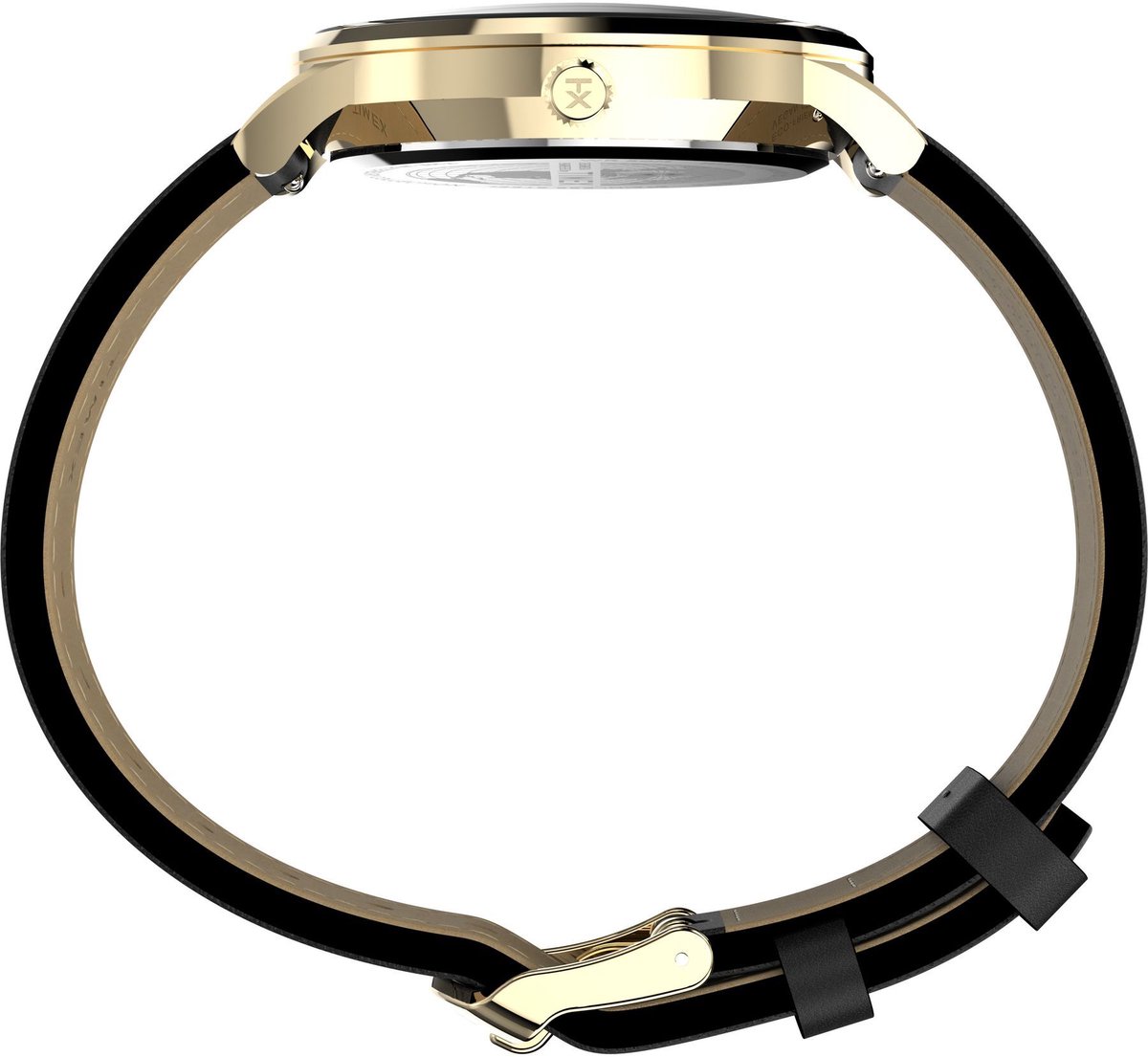 Timex Waterbury Classic Kwarts Analoog Horloge Bruin Case: 100% Stainless Steel | Armband: 100% Leather 40 TW2W75900AJ