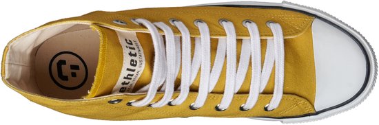 Baskets en toile à coupe Hi et capuchon White