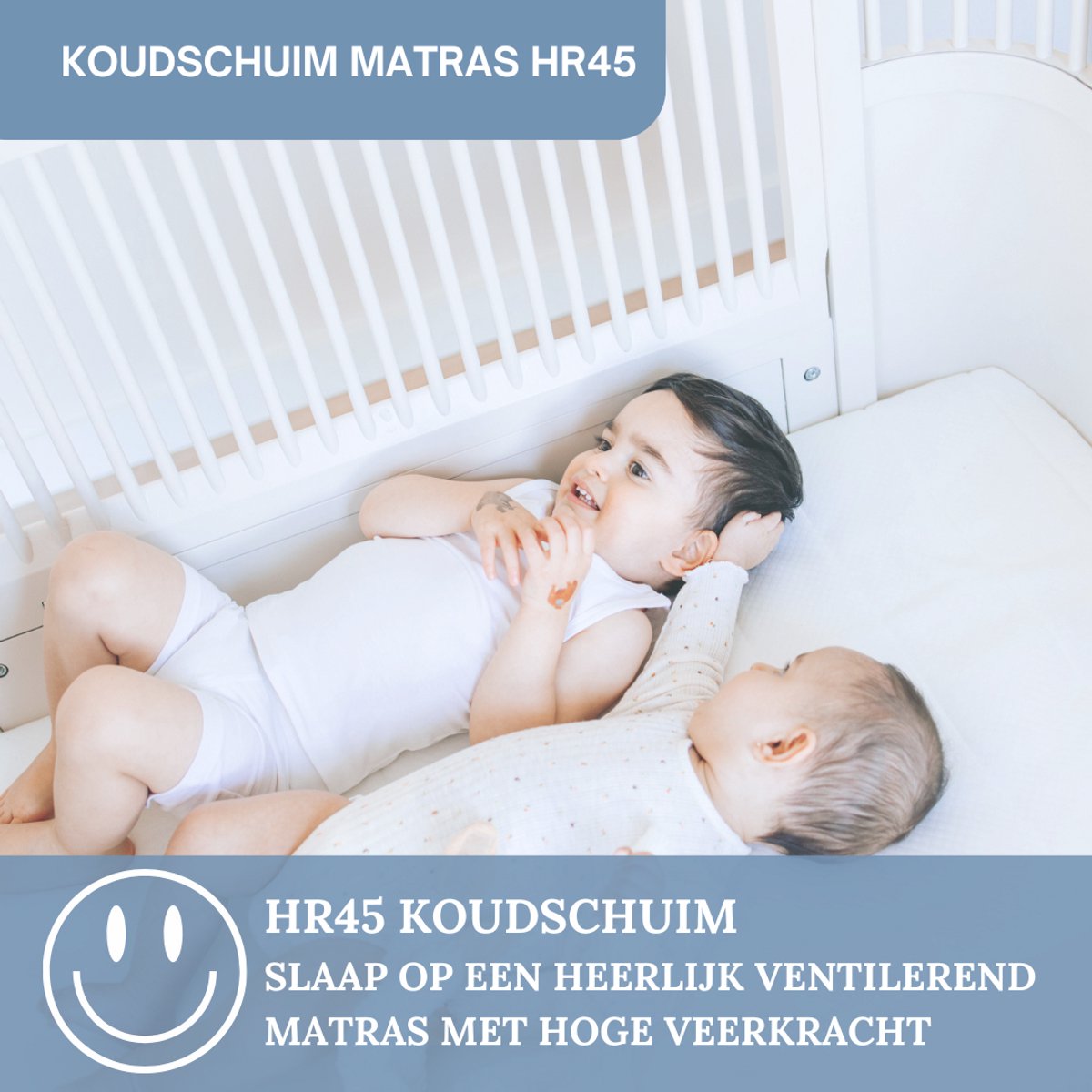 Ada Sleep Kids Baby matras 70x160 cm - 14 dik - Ledikant - Koudschuim - Ventilerend - Wasbare hoes - Hypoallergeen - CertiPUR® en Okoetex gecertificeerd – foto 4
