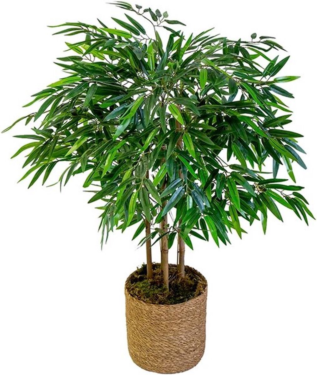 Gran Vida® - Luxe Kunstbamboe Boom - Natuurlijke Uitstraling - Bamboeplant voor Stijlvolle Huisdecoratie - 105cm Hoog