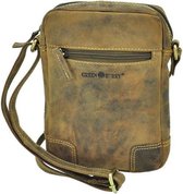 GreenBerry Kleine schoudertas van bruin vintage leer - Utah