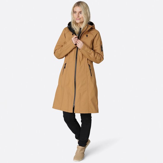 Ilse Jacobsen Softshell Regenjas Lang RAIN37L - 236 Cashew | Cashew