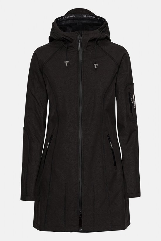 Ilse Jacobsen Dames Softshell Regenjas Zwart - waterafstotend