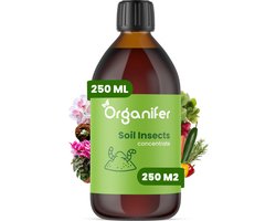 Soil Insects Bodeminsecten Concentraat (250ml, 250m2) - Insecten Bestrijding - Taxuskever Bestrijden - Toepasbaar bij Spint, Ritnaalden, Bodem - Aardrupsen, Larven van Prachtkevers en Spintkevers en andere schadelijke insecten - Organifer