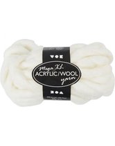 Fil acrylique XL, l: 15 m, 300 gr, blanc cassé