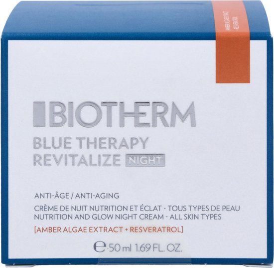 Biotherm Blue Therapy Revitalize Night anti-aging nachtcrème, 50ml.