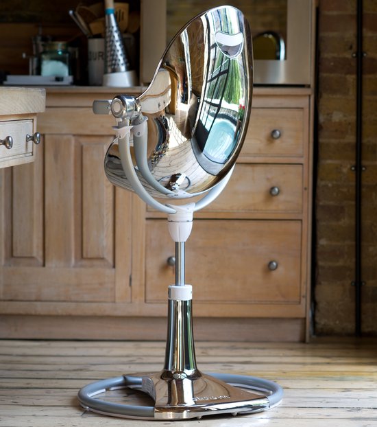 Bloom design kinderstoel silver met bekleding in cotton feel white