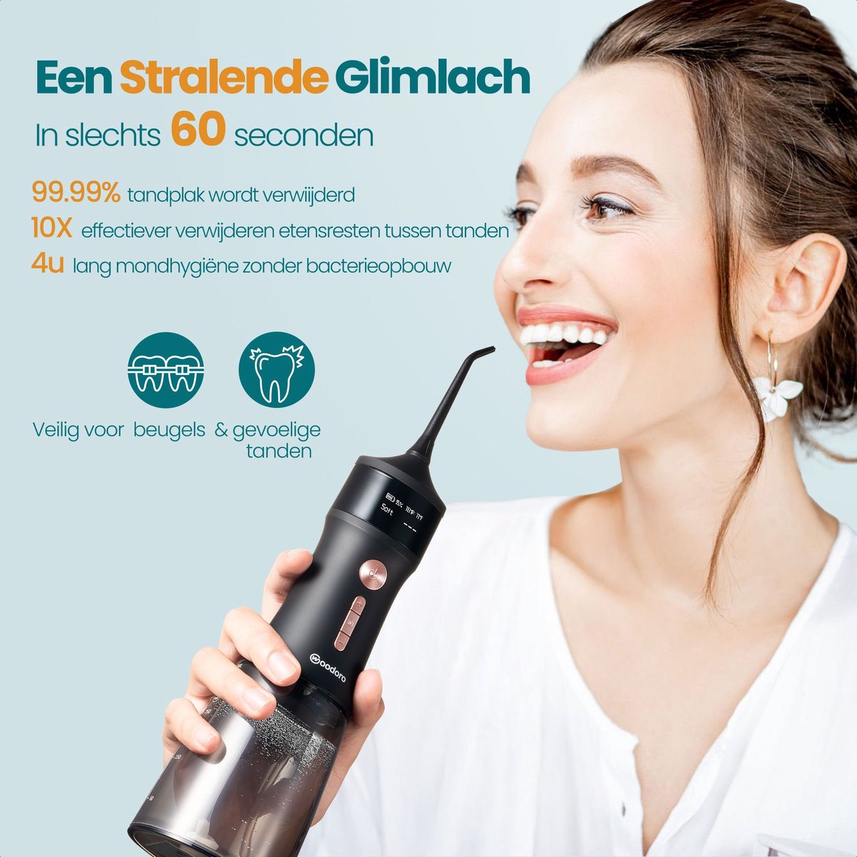 Monddouche Waterflosser Draadloos 45 Dagen - 12 Standen thumbnail 2