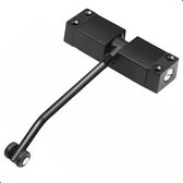 Prostec® Deurdranger voor Binnen & Buiten – Deurveer - Zwart – Deursluiter – Deurdranger voor binnendeur - Deurdranger voor buitendeur