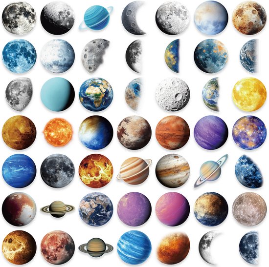 Planeten stickers 45 stuks