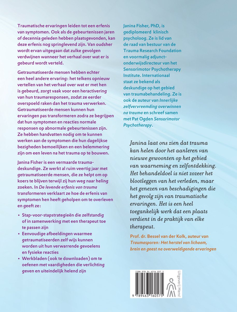 De levende erfenis van trauma transformeren - back cover