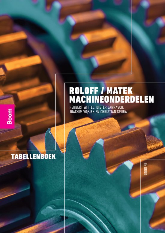 Roloff / Matek Machineonderdelen: tabellenboek - cover