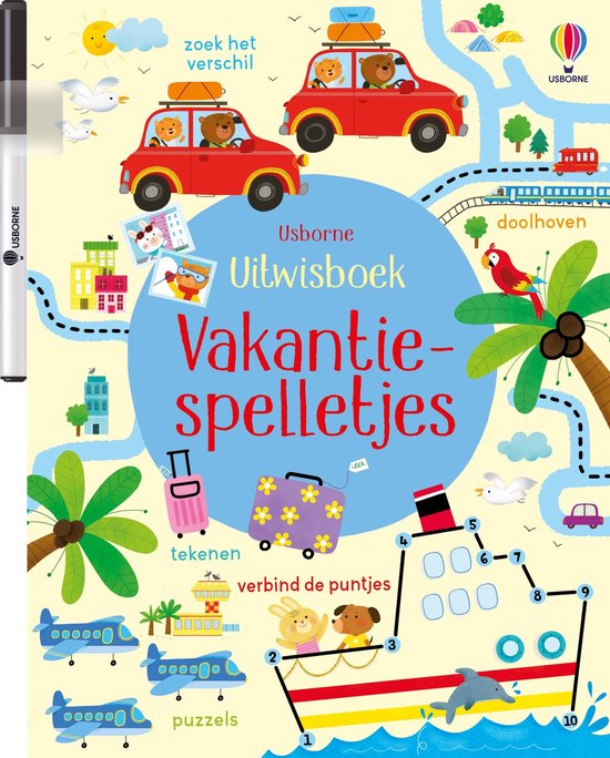 Uitwisboek 1 - Vakantiespelletjes - cover