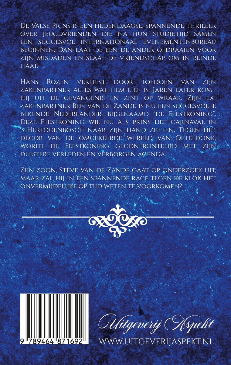 De Valse Prins - back cover