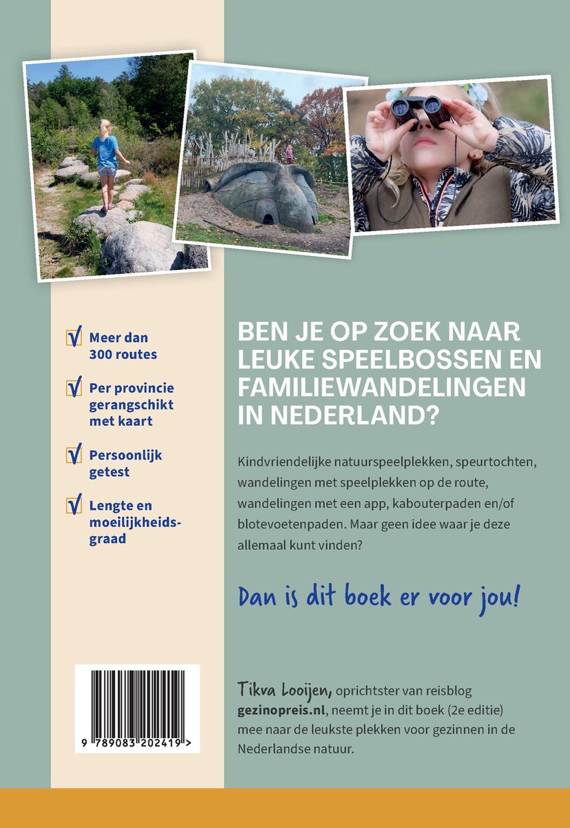300+ Speelbossen en familiewandelingen in Nederland - back cover