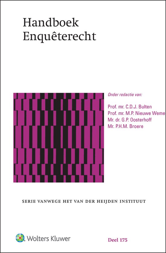 Handboek Enquêterecht - cover