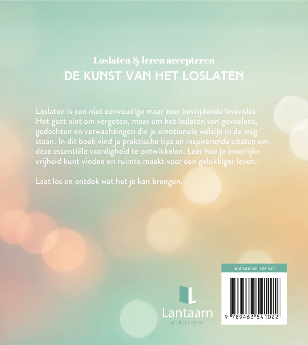 Loslaten & leren accepteren - back cover