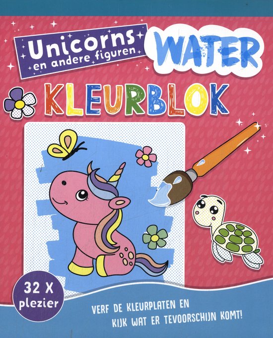 Waterkleuren - Waterkleurblok Unicorns - cover