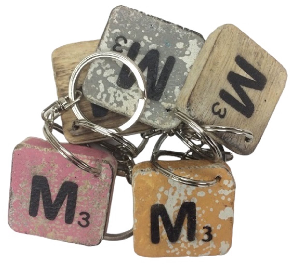 Sleutelhanger letter M