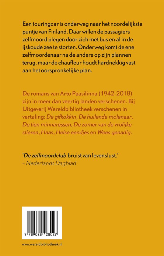 Boekomslag met tekst en een streepjescode.