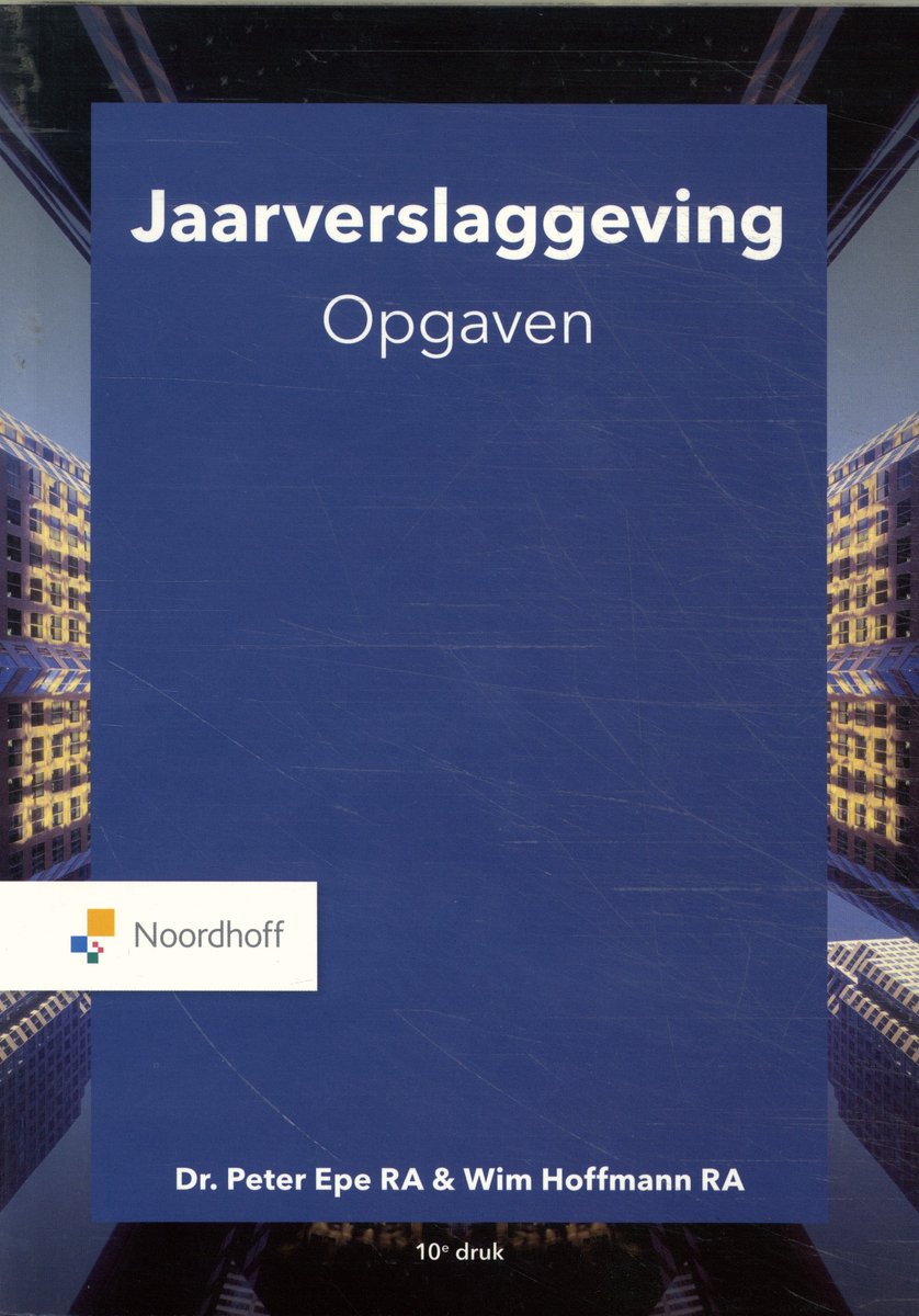 Omslag van Jaarverslaggeving opgaven