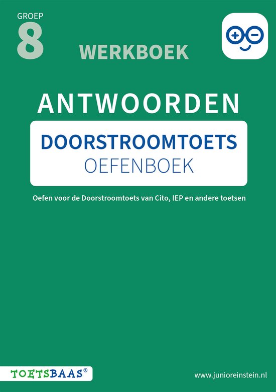 Doorstroomtoets Oefenboek – Antwoordenboek + Online video- ... - cover