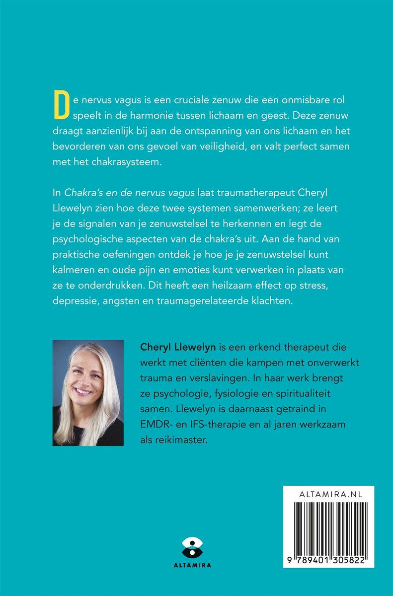 Chakra's en de nervus vagus - back cover
