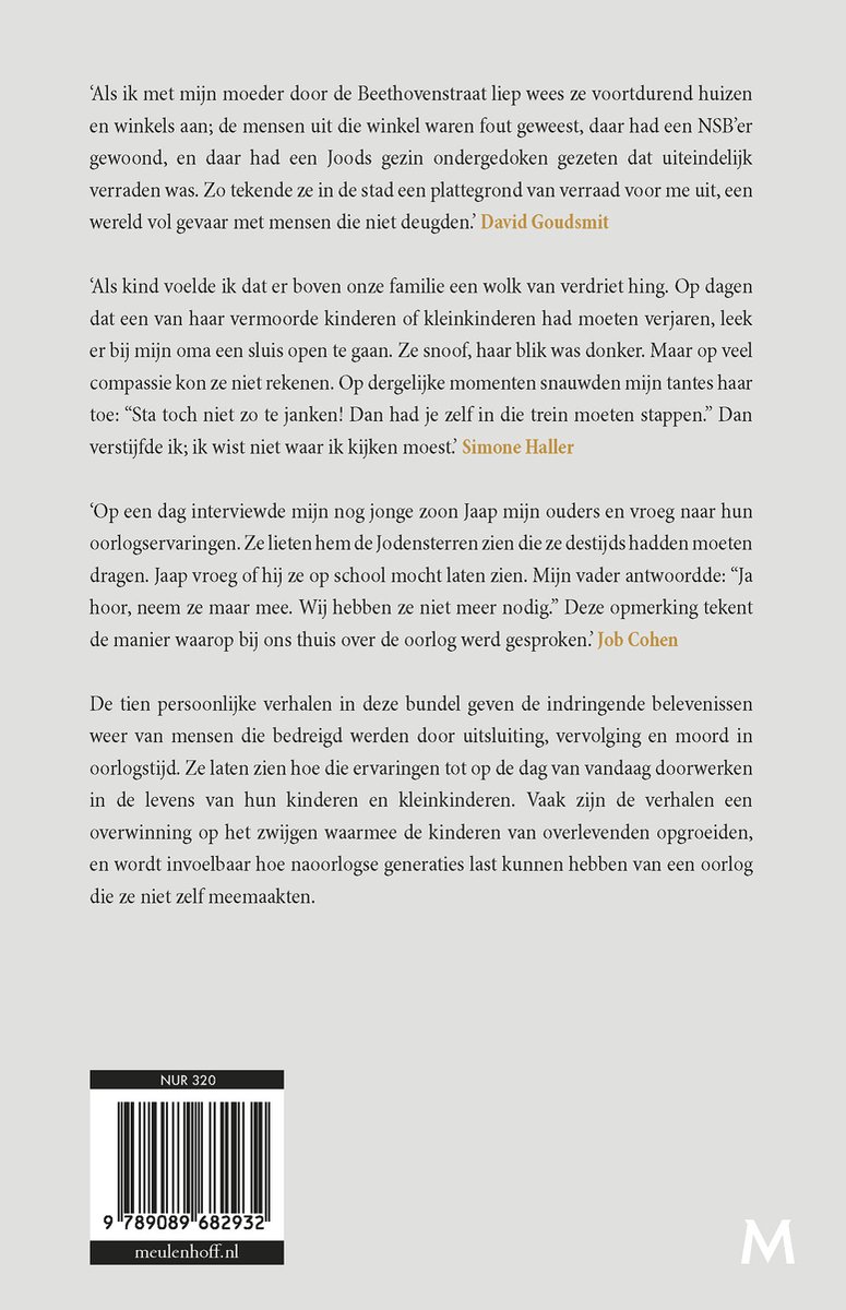 Na de oorlog - back cover