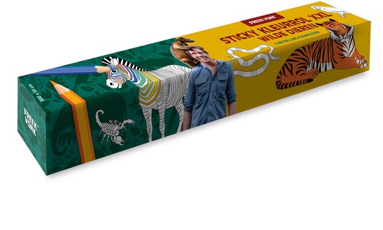 Freek Vonk Sticky kleurrol - Wilde dieren | 9789464327649 | Boeken | bol