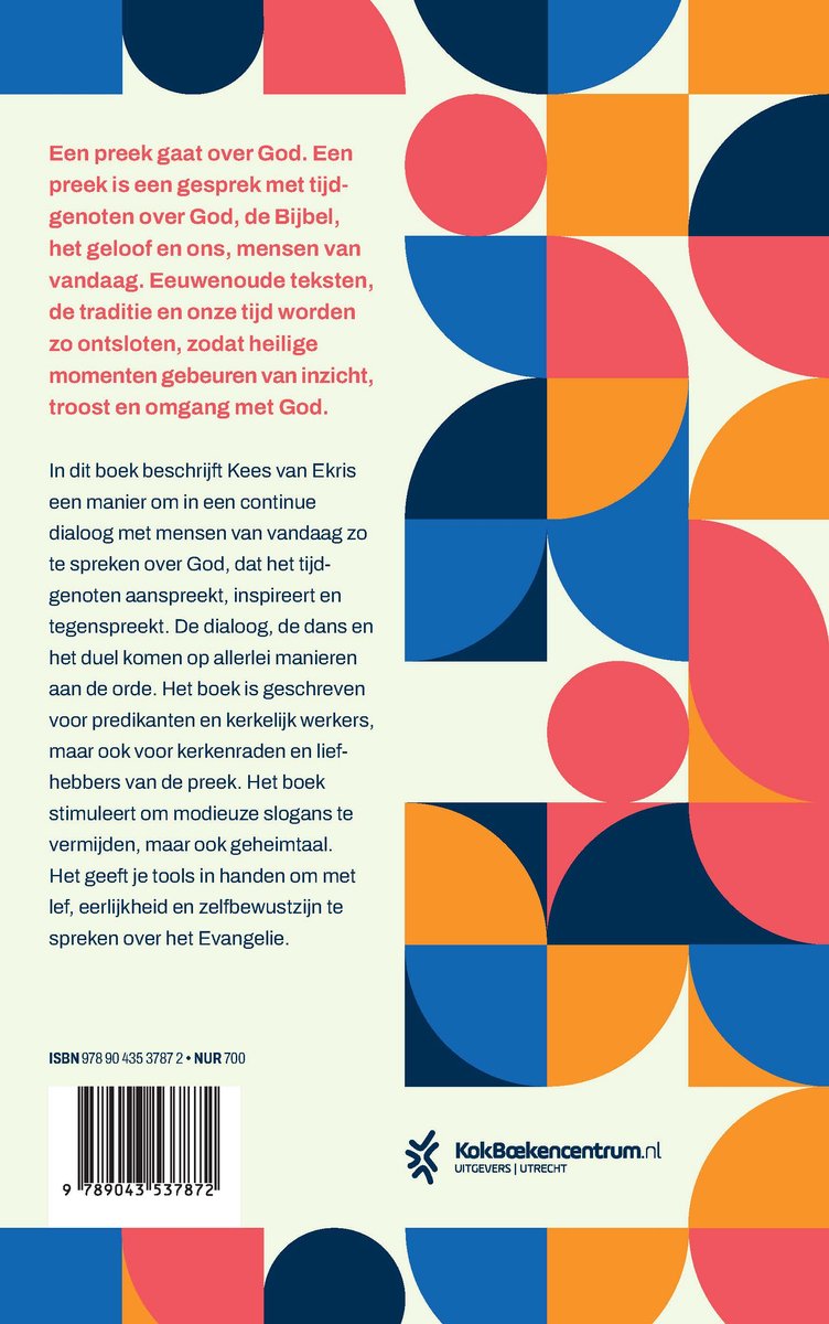 Dialoog, dans en duel - back cover