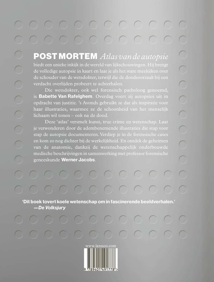 Post mortem. Atlas van de autopsie - back cover