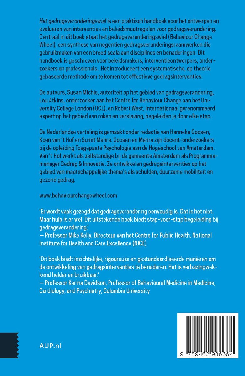 Het gedragsveranderingswiel - back cover