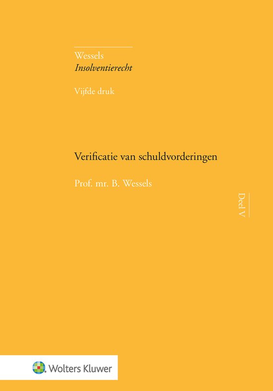 Insolventierecht - Verificatie van schuldvorderingen - cover