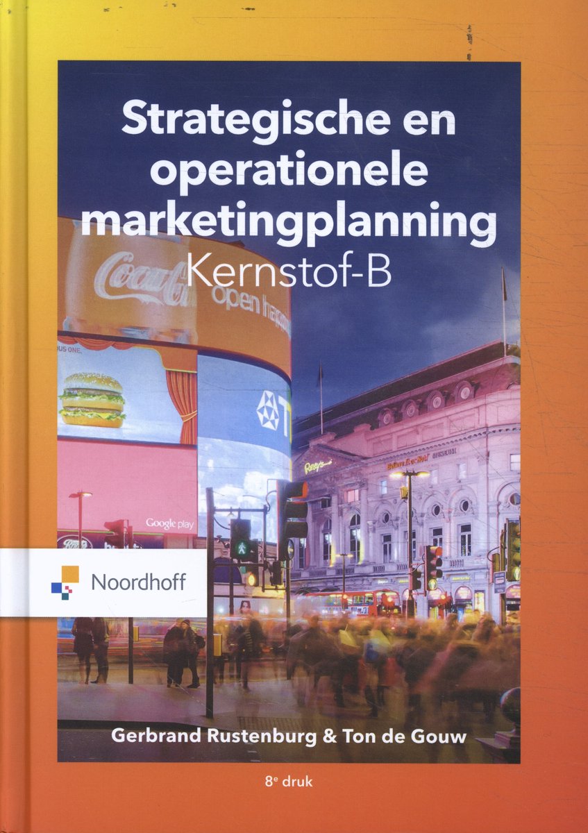 Omslag van Strategische en operationele marketingplanning - Kernstof-B