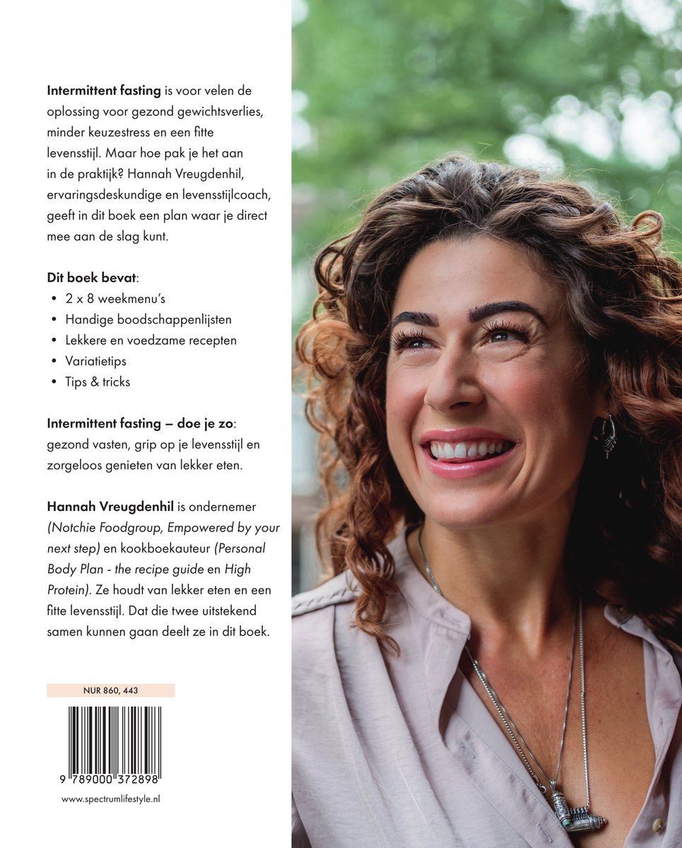 Intermittent fasting - doe je zo - back cover