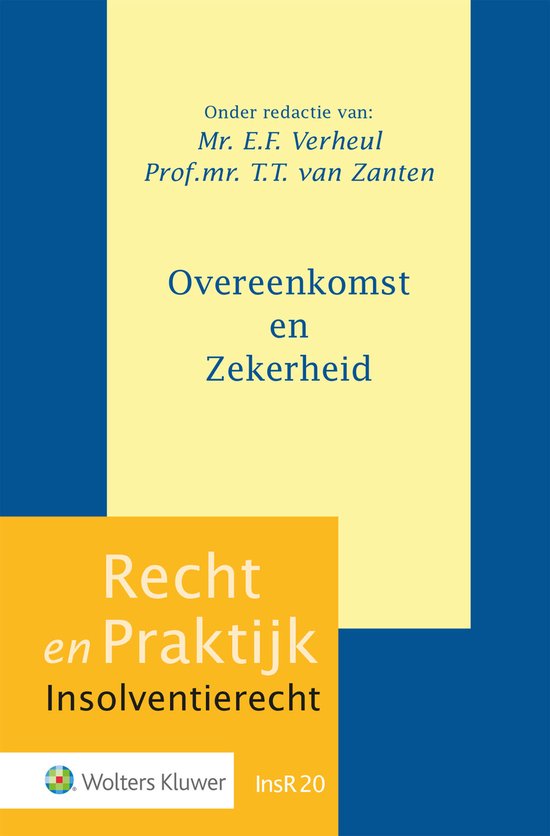 Recht en Praktijk - Insolventierecht InsR20 - Overeenkomst e ... - cover