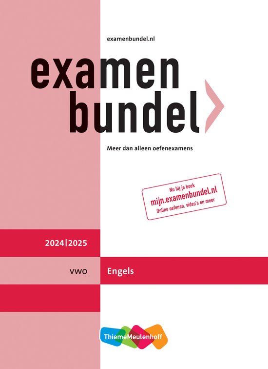 Examenbundel online + boek vwo Engels 2024/2025 - cover